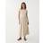 Stradivarius Contrasting Midi Dress - Stone