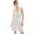 New Look Women's Polka Dot Print Frilly Trim Mini Dress - White