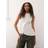 Weekday Asymmetric Peplum Top Concealed Buttons - Off White