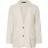 Yours Relaxed Linen Blazer - Natural Brown