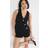 River Island Petite Waistcoat Hybrid Playsuit - Black