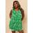 Yours Fruit Print Pleat Front Vest Top - Green