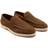 Thomas Crick FALDO Suede Leather Slip-on Casual Loafer Shoes - Brown