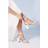 Coast Bridal Trudie Faux Leather Lattice Front High Block Heeled Sandals - White