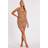Quiz Womens Light Tan Faux Suede Mini Dress - 10