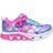 Skechers Girls Flutter Heart Lights Blurred Love - Rosa