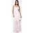 boohoo Womens Floral Chiffon Mix Dropped Hem Maxi Dress - White