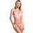 boohoo Womens Floral Print Underwired Bikini Top & Tanga Bikini Bottoms Set - Pink