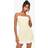 boohoo Womens Contrast Polka Dot Mini Dress - Yellow