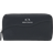Armani Exchange Zip Around Wallet With Shaped Stitching - Black