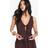 boohoo Womens Cheesecloth Tie Front Sleeveless Top - Brown