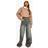 boohoo Womens The Wide Leg Jean - Blue