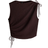 H&M Drawstring Detail Top - Burgundy
