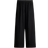 H&M Wide Linen Blend Trousers - Black