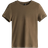 H&M Tight Fitting T-shirt - Dark Khaki Green