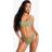 boohoo Womens Petite Swimwear Essentials Crop Bikini Top - Khaki