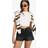 boohoo Womens Denim Mini Short - Black