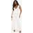 boohoo Womens Linen Look Wide Leg Plunge Jumpsuit - Beige