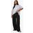 boohoo Womens Plus Seam Front Detail Straight Leg Trouser - Black