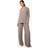 boohoo Womens Woven Oversized Shirt & Drawstring Trouser Co-Ord - Beige