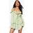 boohoo Womens Crinkle Ruffle Layered Mini Dress - Green