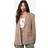 boohoo Womens Tailored Woven Single Breast Blazer - Beige