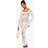 boohoo Womens Long Sleeve Crochet Beach Dress - White
