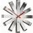 Umbra Ribbon Steel Wall Clock 30cm