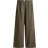 H&M Linen Blend Trousers - Dark khaki green