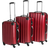tectake Lightweight Set of 3 - Red