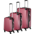 tectake Lightweight 3 stk. - Pink
