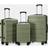 OHS Hard Shell Suitcase set of 3 - Olive Green