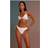 PrettyLittleThing Cream High Leg Tanga Bikini Bottom - White