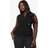 boohoo Womens Plus Wrap Front Gold Button Waistcoat - Black