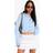boohoo Womens Collared Button Through Knit Cardigan - Blue