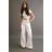 Nasty Gal Womens The Belted Wide Leg Jeans - White