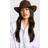 boohoo Womens Strap Detail Western Cowboy Hat - Brown