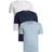 HUGO 3 Pack Crew Neck T-Shirts - Blue/White/Navy