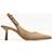 Bershka Kitten Heel Slingback Shoes - Tan