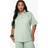 boohoo Plus Cotton Poplin Short Sleeve Shirt - Green