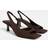 Stradivarius Leather High-Heel Sandals - Brown