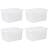 Wham Crystal Clear Storage Box 31L 4pcs
