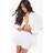 boohoo Womens Linen Flippy Beach Short - White