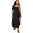 boohoo Womens Plus Cotton Bodice Maxi Dress - Black