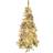 The Christmas Workshop Pre Lit LED Flock Pine Tree Green/Gold Christmas Tree 188cm
