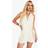 boohoo Womens Linen Look Buckle Detail Tie Waist Tailored Skort Playsuit - Beige