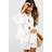 boohoo Womens Textured Lightweight Cotton Oversized Shirt - White