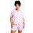 boohoo Womens Plus Strawberry Stripe Shirt & Short Pyjama Set - Pink