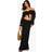 boohoo Womens Petite Shirred Beach Skirt Co Ord - Black