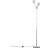 ValueLights Aldridge Chrome Floor Lamp 150cm